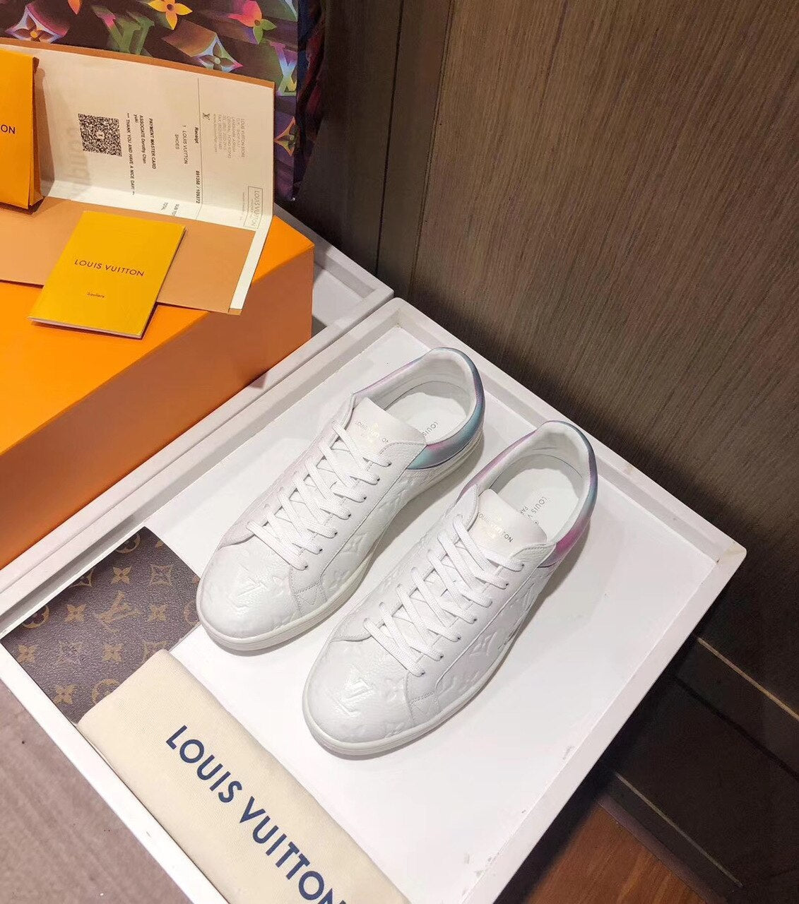 Louis Vuitton Luxembourg Sneakers Calfskin Leather Spring/Summer Collection 1A7S7T White