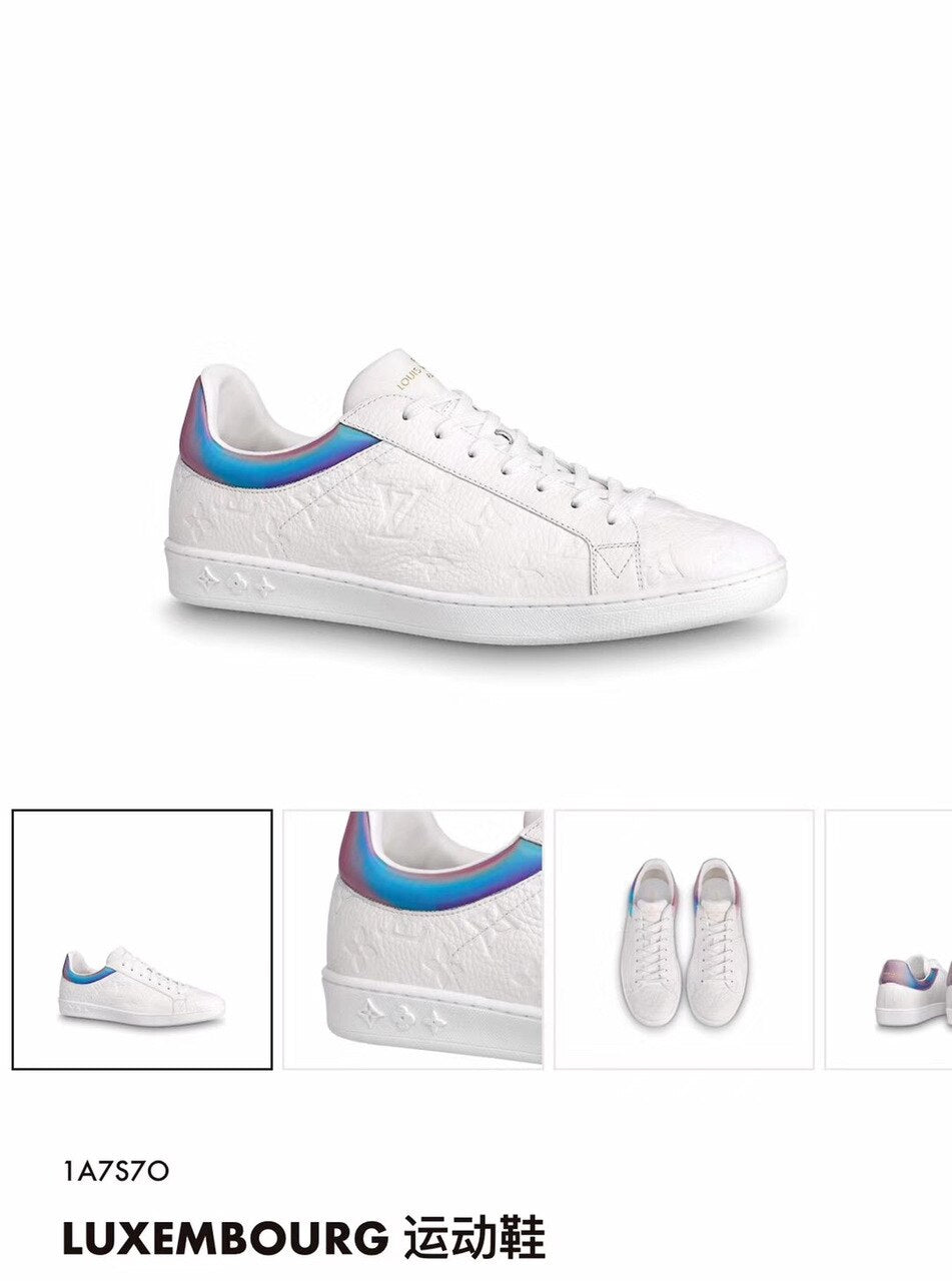Louis Vuitton Luxembourg Sneakers Calfskin Leather Spring/Summer Collection 1A7S7T White
