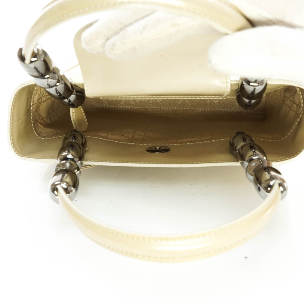 Christian Dior Hand Bag Enamel