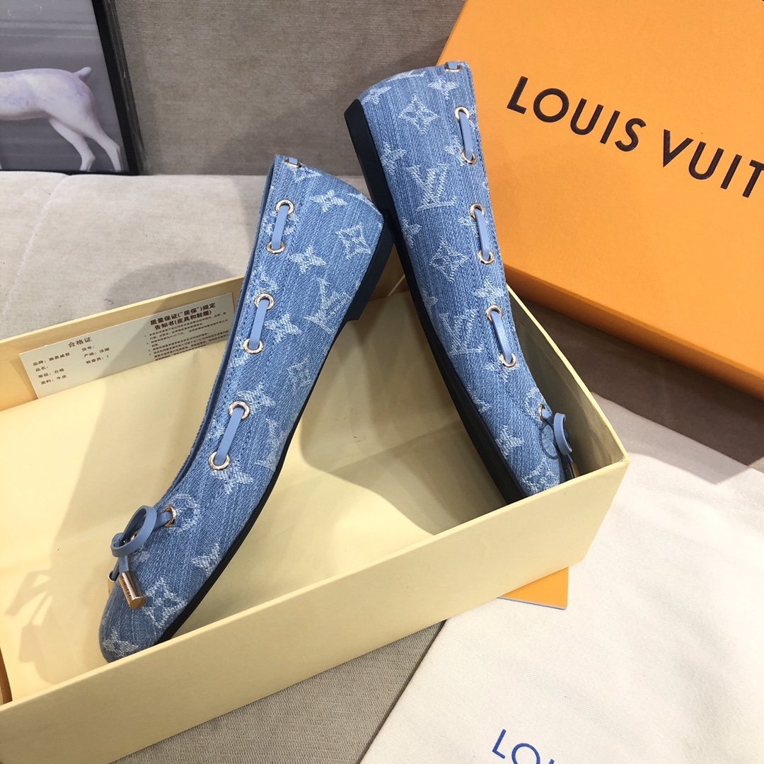 Louis Vuitton Gloria Flat Loafer Blue