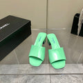 Chanel Mules Green