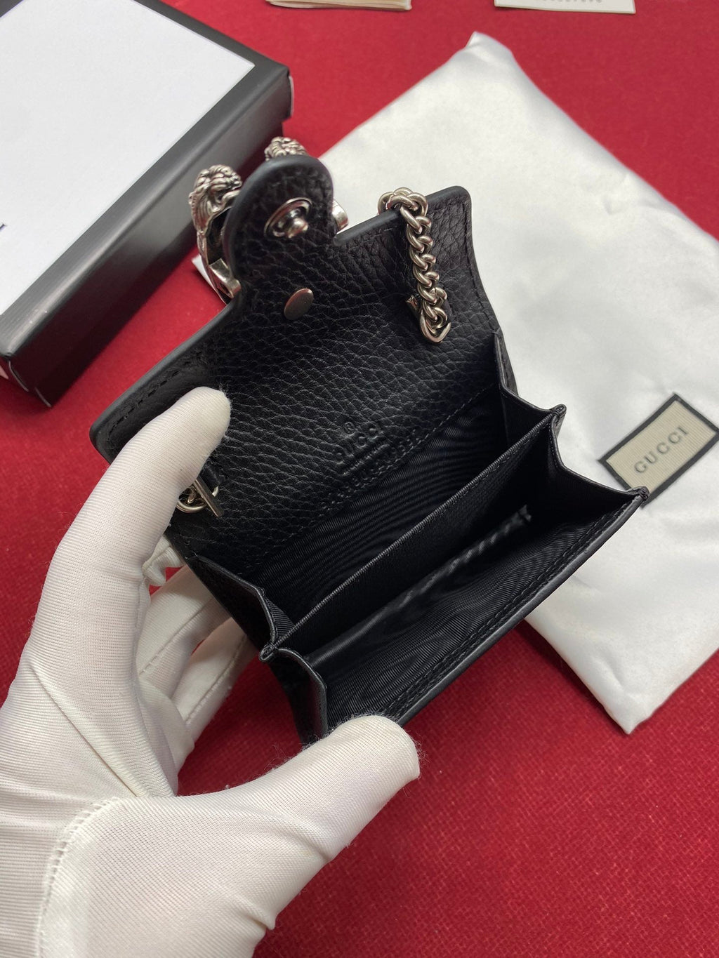 Black Super Mini Dionysus Black Chain Bag 11cm