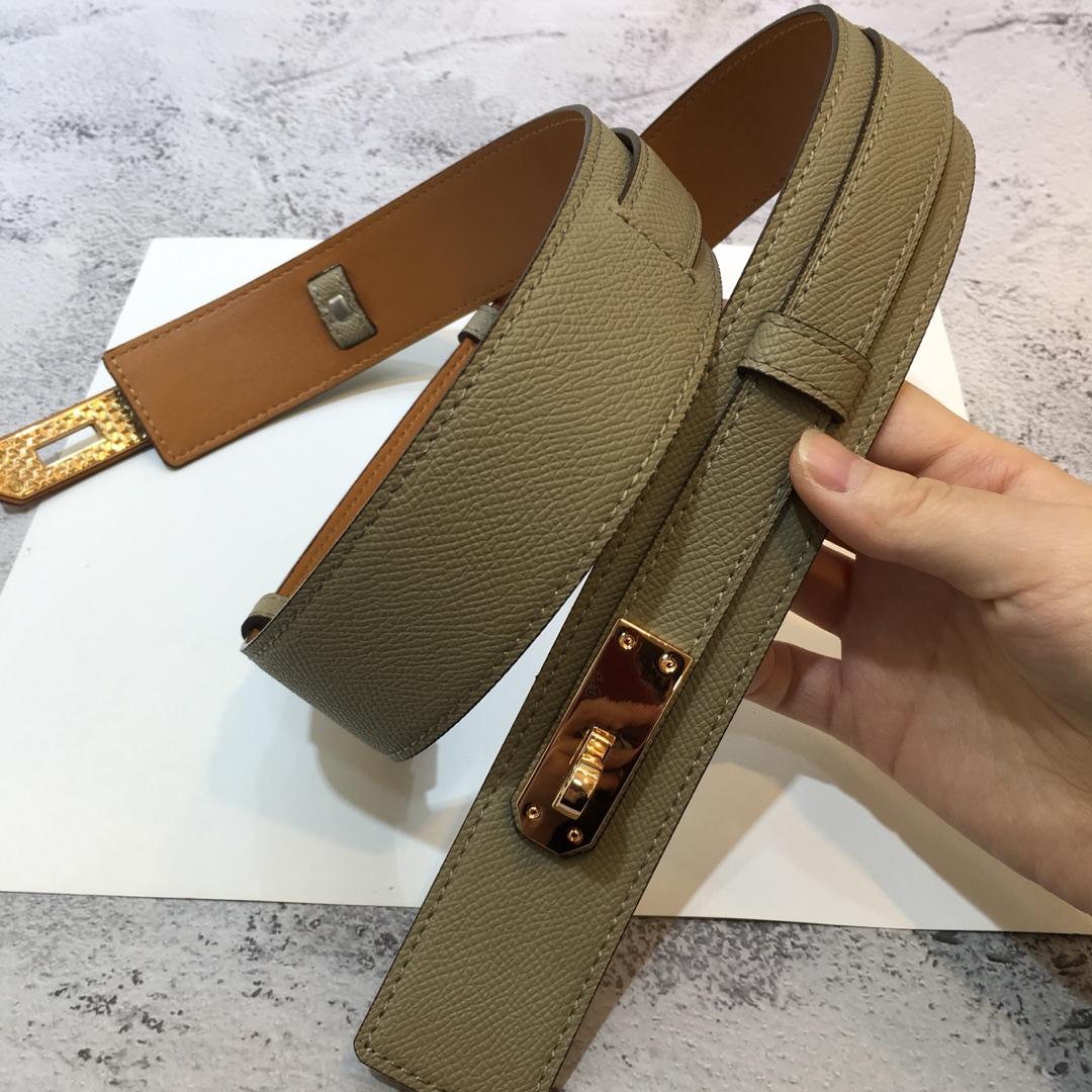 Hermes Kelly Belt Beige
