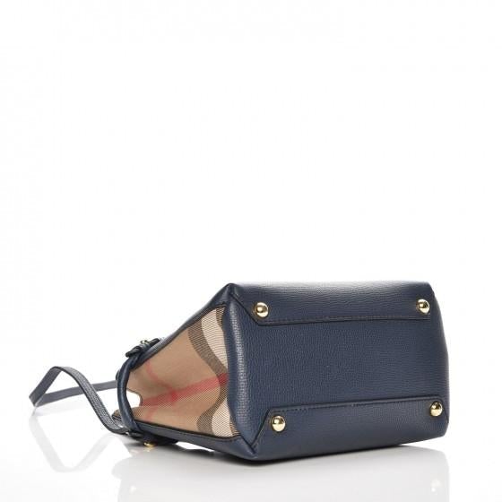 House Check Baby Banner Tote Blue