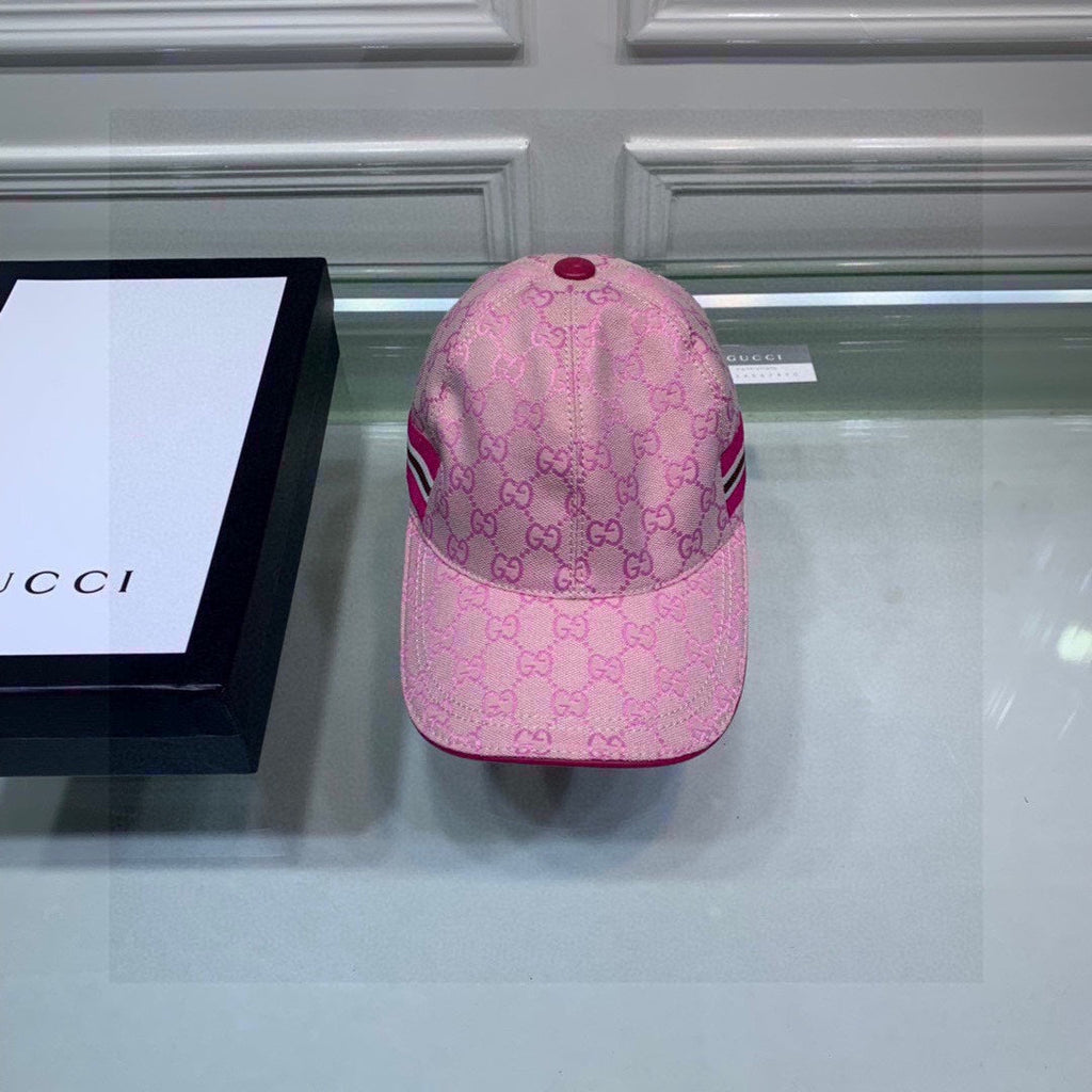 Gucci Canvas Baseball Cap with Web