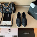 Chanel Tweed Espadrilles Lambskin Leather Spring/Summer Collection Black