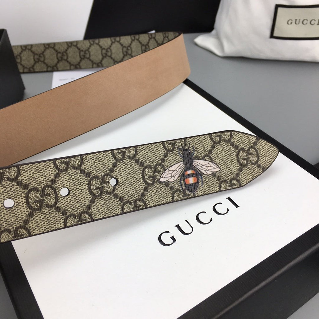 Gucci Belt With Square Buckle Brown