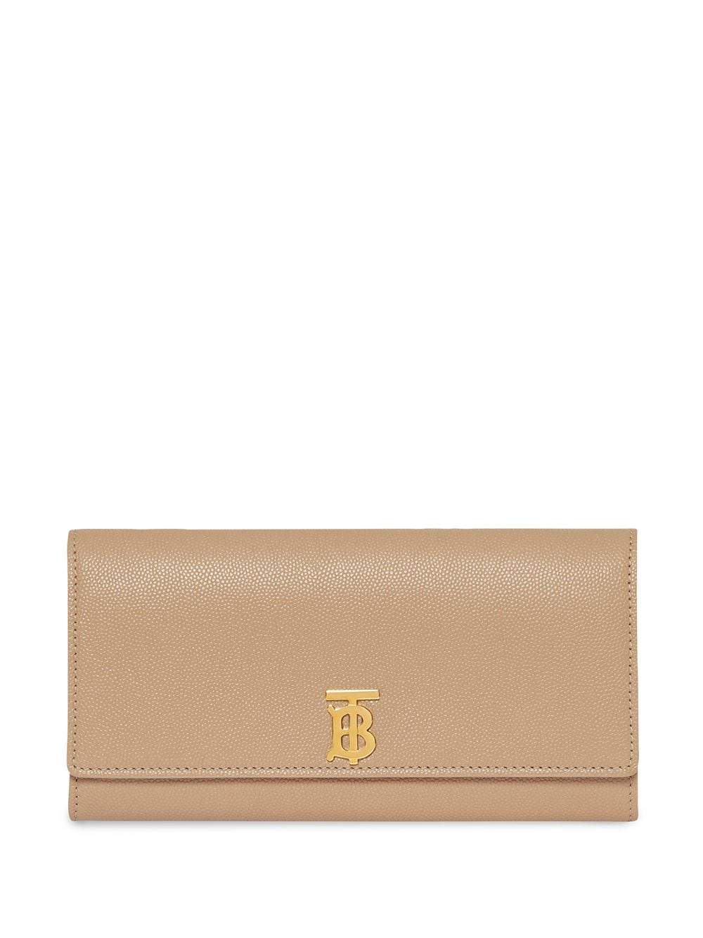 Monogram Motif Grainy Leather Continental Wallet