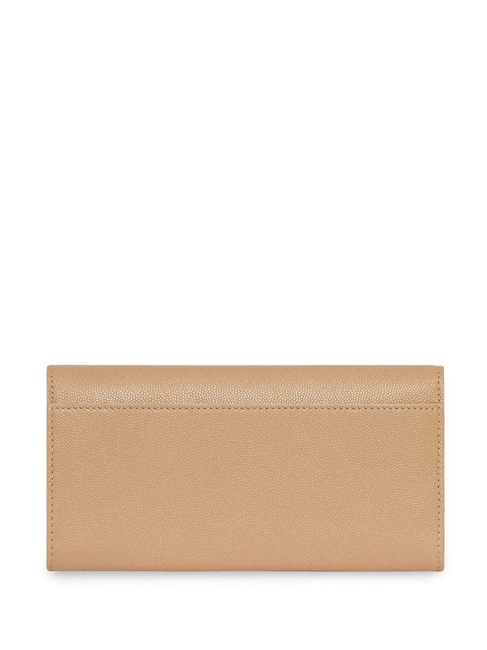 Monogram Motif Grainy Leather Continental Wallet