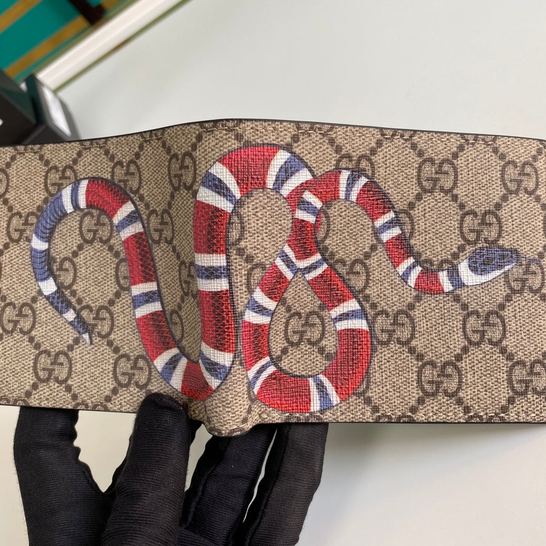 Gucci Bestiary Wallet With King Snake 11cm