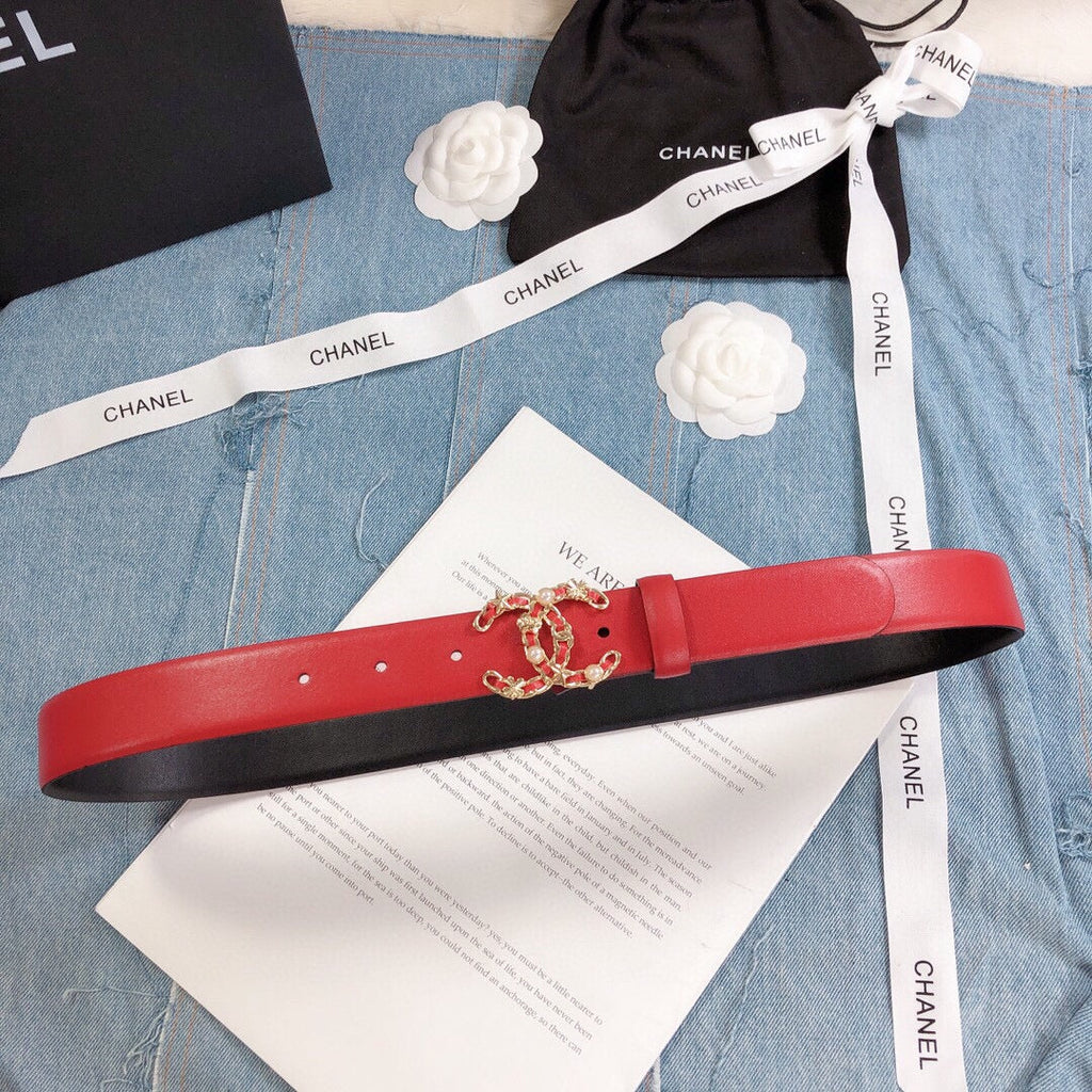 Chanel Belt With Double C Buckle