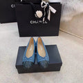 Chanel Ballerina Flats Calfskin Leather Spring/Summer Collection, Blue
