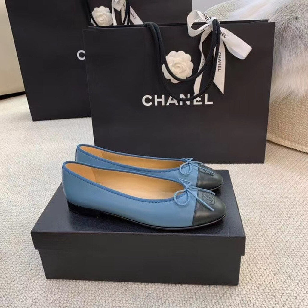 Chanel Ballerina Flats Calfskin Leather Spring/Summer Collection, Blue