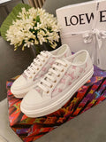 Louis Vuitton Stellar Sneakers Calfskin Leather Spring/Summer Collection 1A87F3 Pink/White