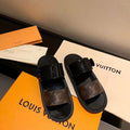 Louis Vuitton Sunbath Flat Mules PVC Spring/Summer 2020 Collection 1A66WX Noir