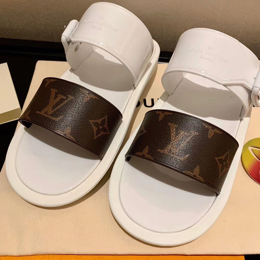 Louis Vuitton Sunbath Flat Mules PVC Spring/Summer Collection White
