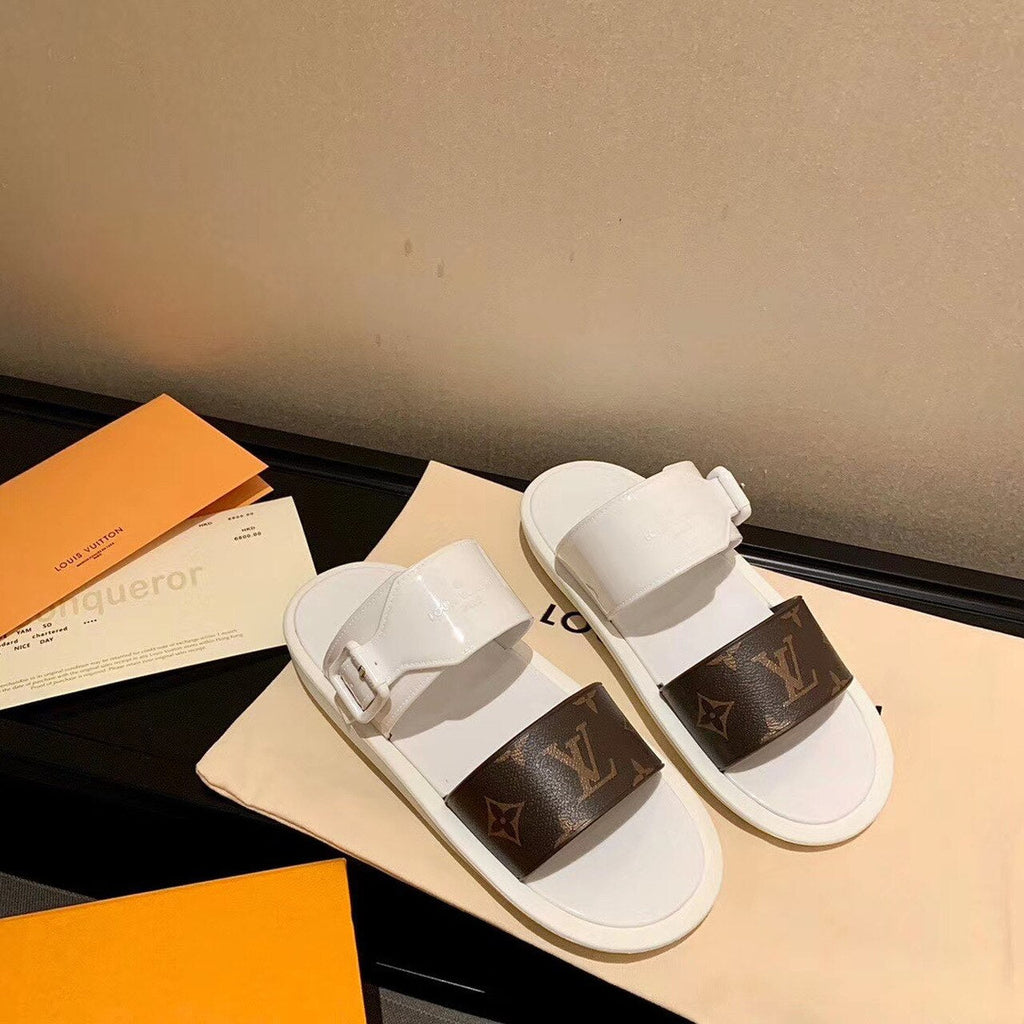 Louis Vuitton Sunbath Flat Mules PVC Spring/Summer Collection White
