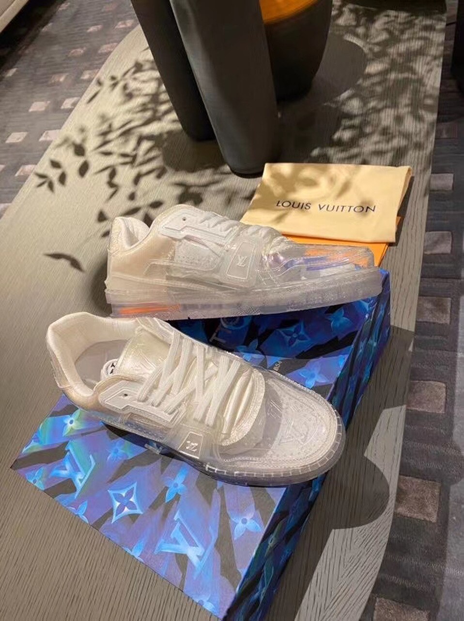 Louis Vuitton Trainer Sneakers Spring/Summer Collection 1A87F3, Transparent