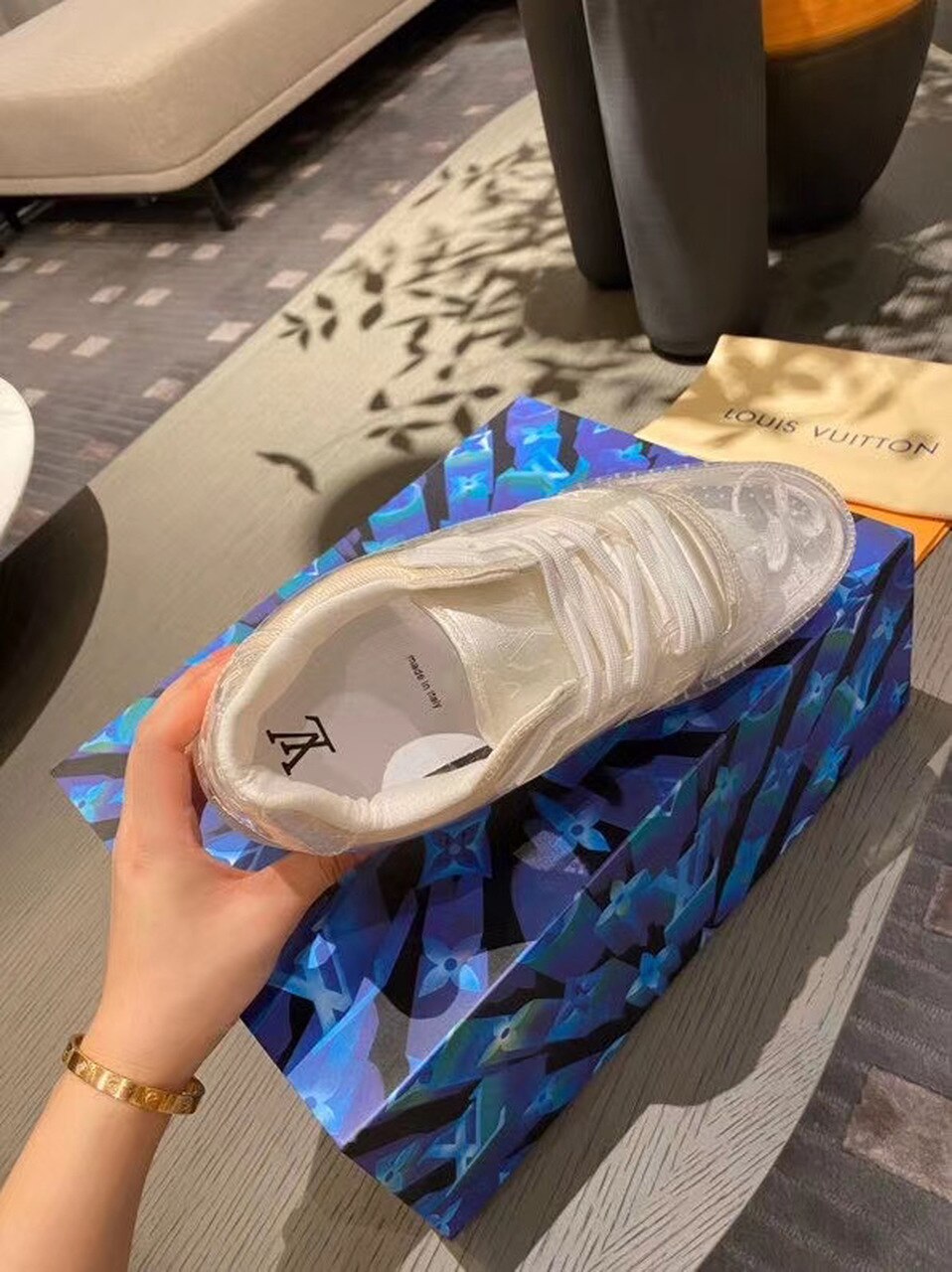 Louis Vuitton Trainer Sneakers Spring/Summer Collection 1A87F3, Transparent