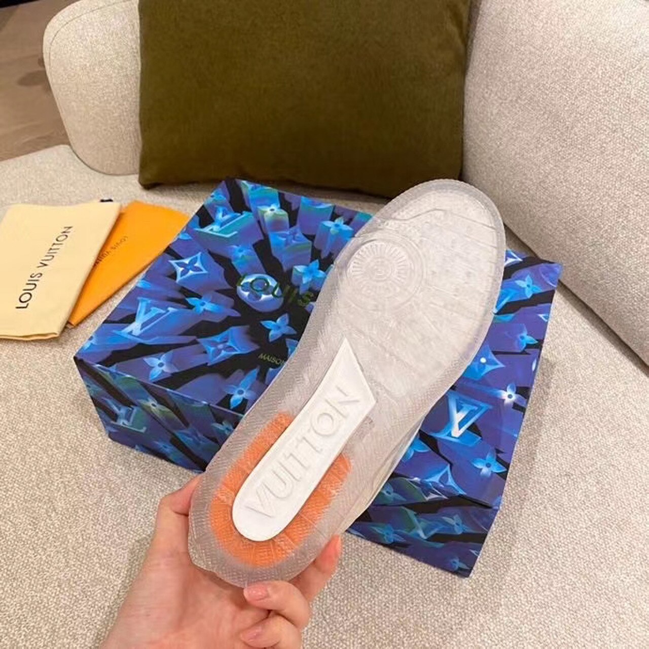 Louis Vuitton Trainer Sneakers Spring/Summer Collection 1A87F3, Transparent