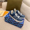 Louis Vuitton Trainer Sneakers Spring/Summer Collection 1A87F3 Denim Blue