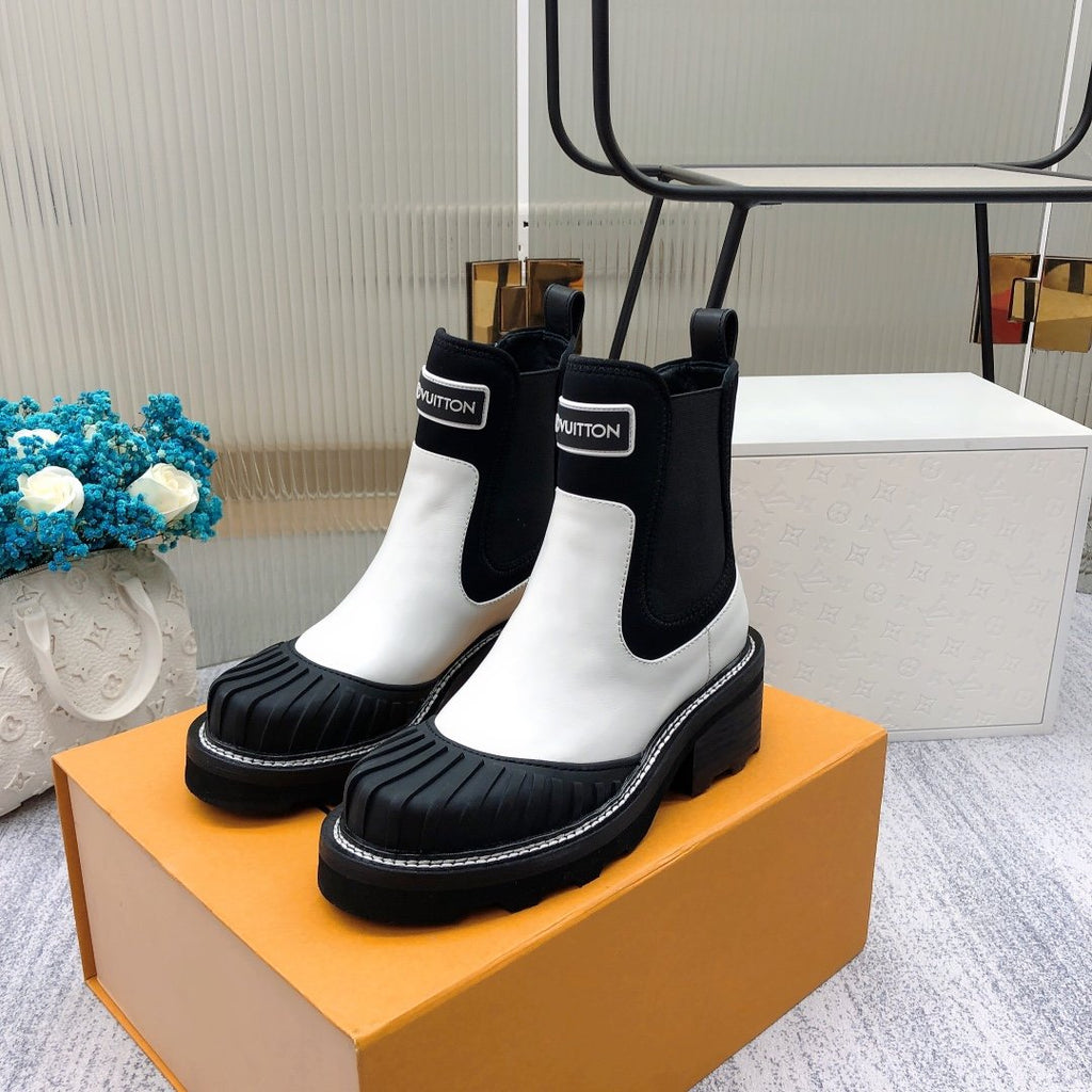 Louis Vuitton Beaubourg Ankle Boot Black/White