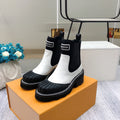 Louis Vuitton Beaubourg Ankle Boot Black/White