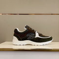 Chanel Nylon Trainer Sneakers Lambskin & Suede Leather Spring/Summer Collection Dark Green/Brown