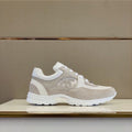 Chanel Nylon Trainer Sneakers Lambskin & Suede Leather Spring/Summer Collection White/Grey