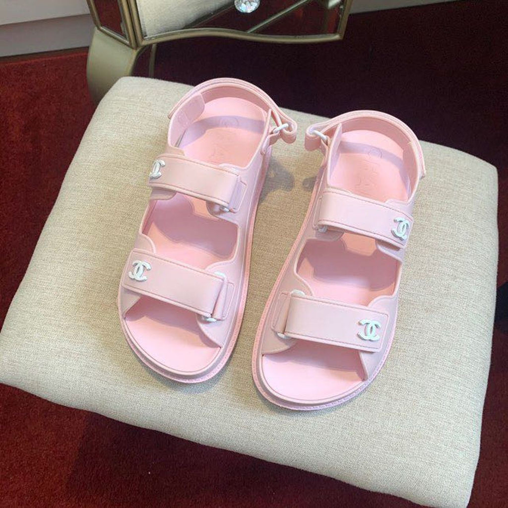 Chanel PVC Velcro Dad Sandals Spring/Summer  Collection Light Pink