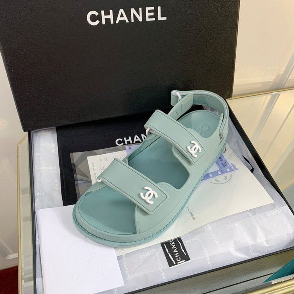 Chanel PVC Velcro Dad Sandals Spring/Summer Collection Blue