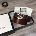 Gucci Belt With Double G Buckle Brown