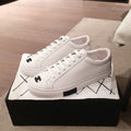 Chanel Vintage Trainer Sneakers Calfskin Leather Spring/Summer Collection, White/Black