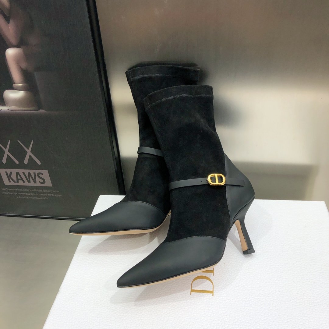 Dior Attract Heeled Ankle Boot Black