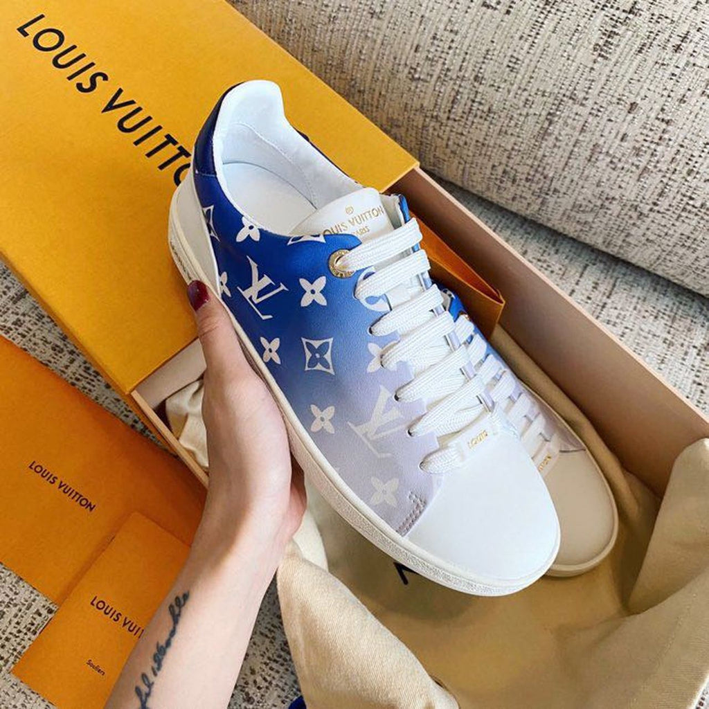 Louis Vuitton Tie Dye Escale Luxembourg Sneakers Calfskin Leather Spring/Summer Collection Blue