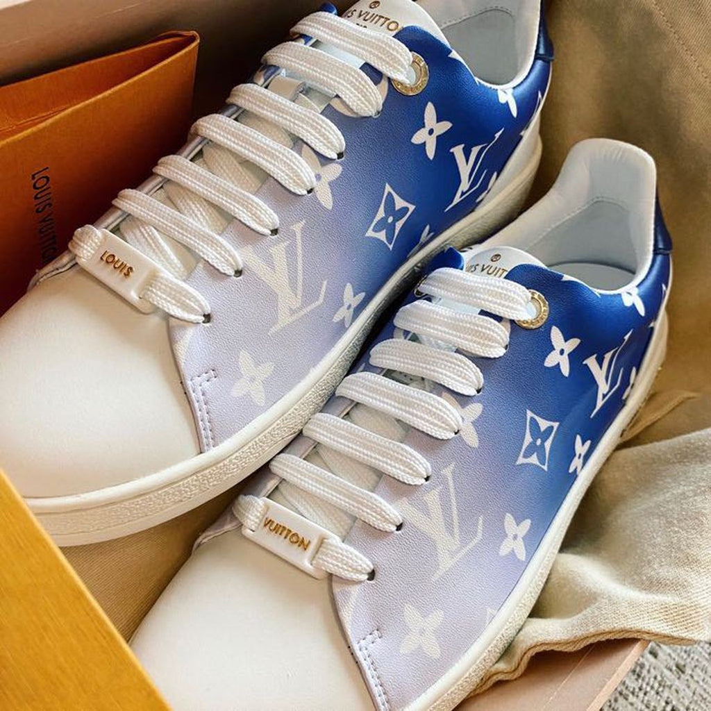 Louis Vuitton Tie Dye Escale Luxembourg Sneakers Calfskin Leather Spring/Summer Collection Blue