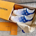 Louis Vuitton Tie Dye Escale Luxembourg Sneakers Calfskin Leather Spring/Summer Collection Blue