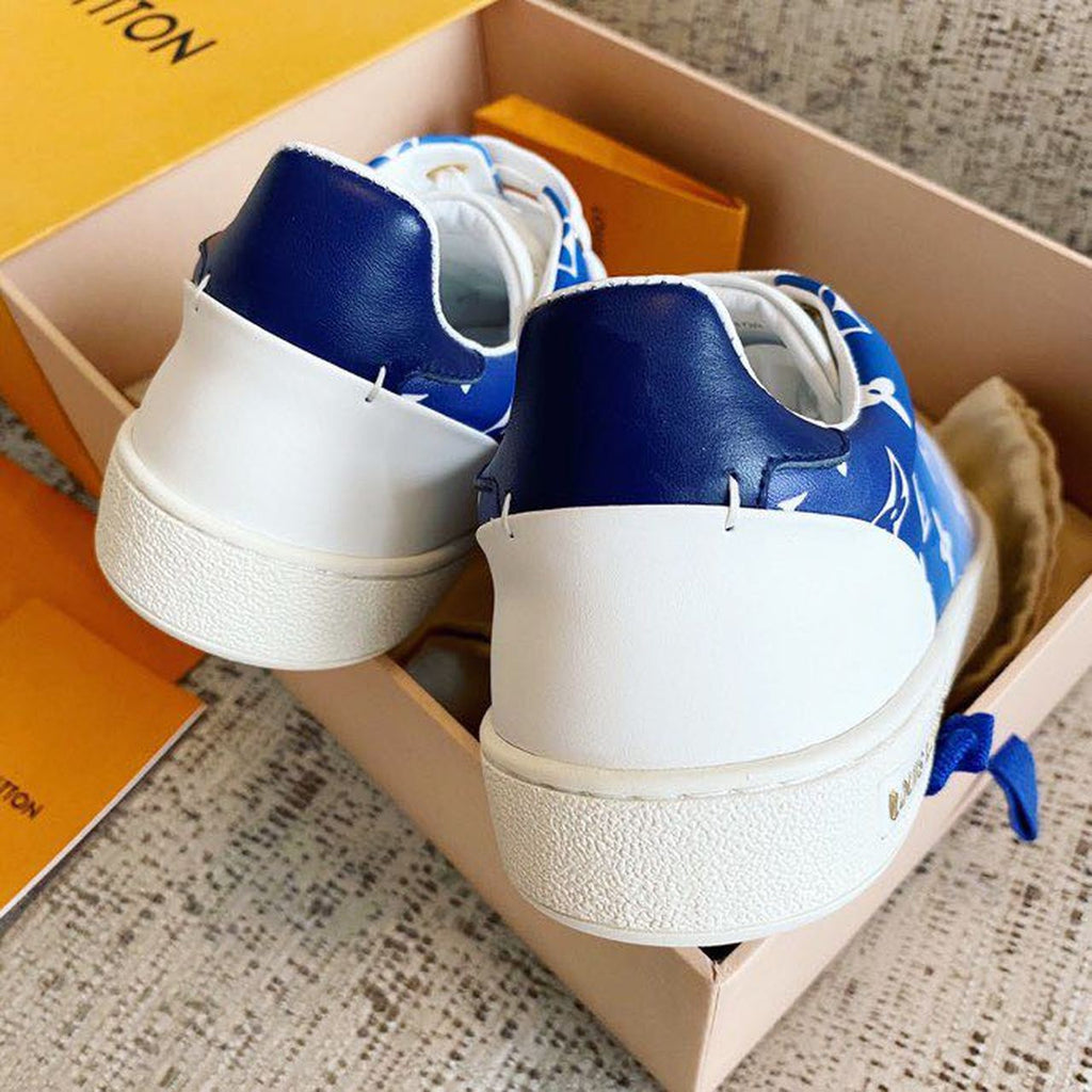 Louis Vuitton Tie Dye Escale Luxembourg Sneakers Calfskin Leather Spring/Summer Collection Blue