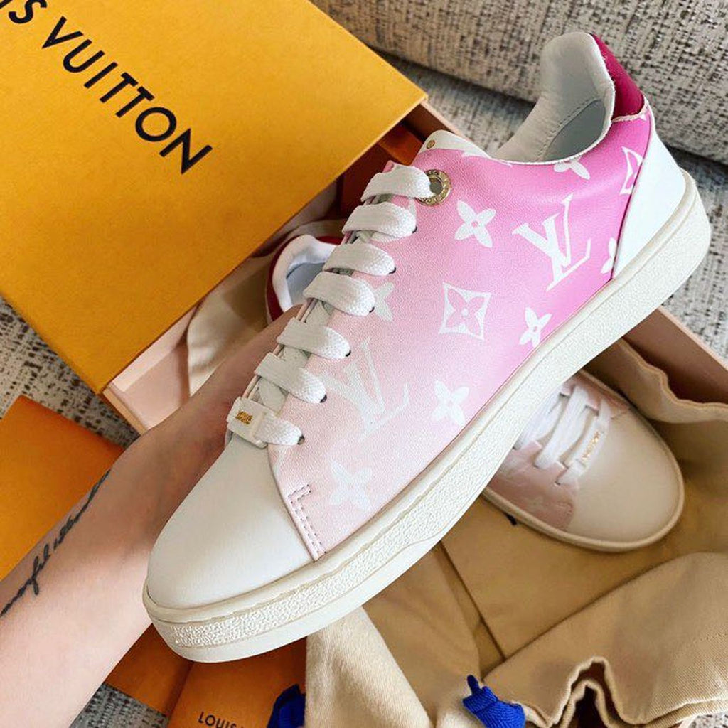 Louis Vuitton Tie Dye Escale Luxembourg Sneakers Calfskin Leather Spring/Summer Collection Rouge