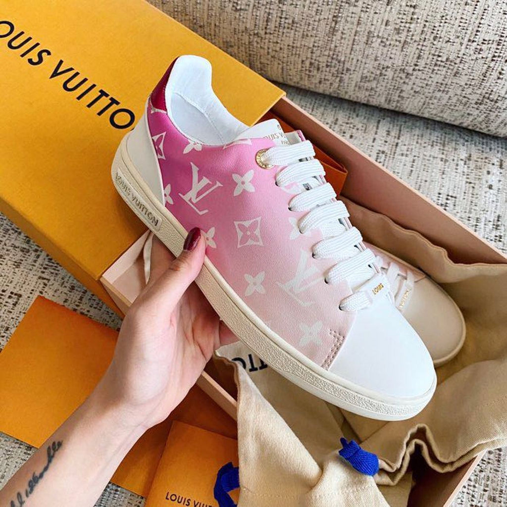 Louis Vuitton Tie Dye Escale Luxembourg Sneakers Calfskin Leather Spring/Summer Collection Rouge