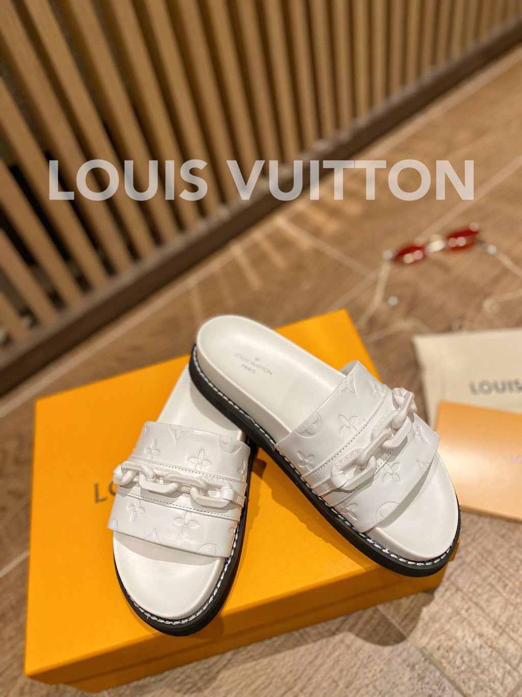 Louis Vuitton Unset Flat Comfort Mule White