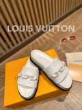 Louis Vuitton Unset Flat Comfort Mule White
