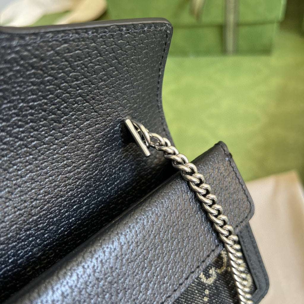 Gucci 476432 Dionysus GG Super Mini Bag 17cm Black