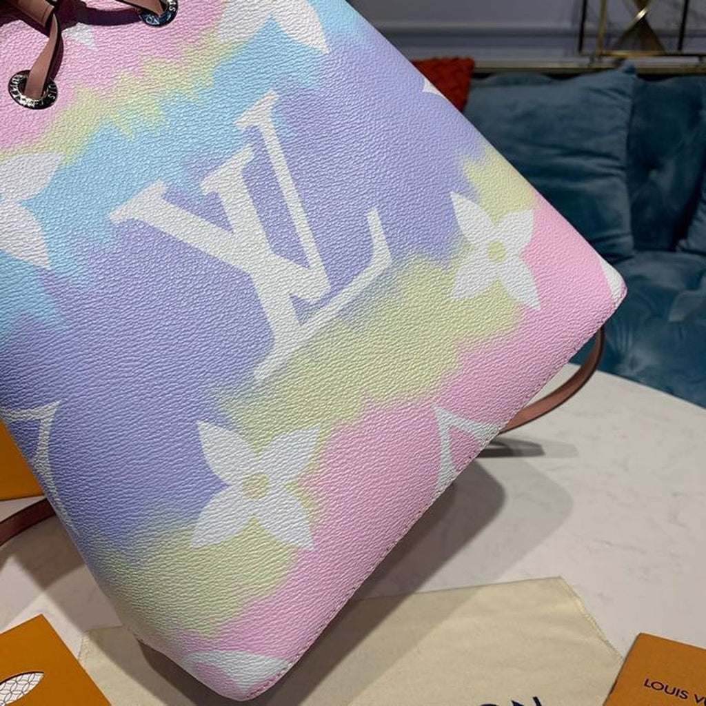 Louis Vuitton Tie Dye Escale N?oNo? Bucket Bag 25cm Monogram Canvas Spring/Summer Collection M45124, Pastel Pink