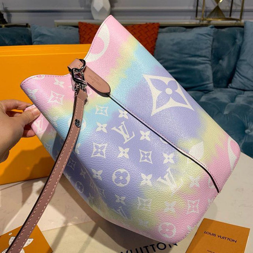 Louis Vuitton Tie Dye Escale N?oNo? Bucket Bag 25cm Monogram Canvas Spring/Summer Collection M45124, Pastel Pink