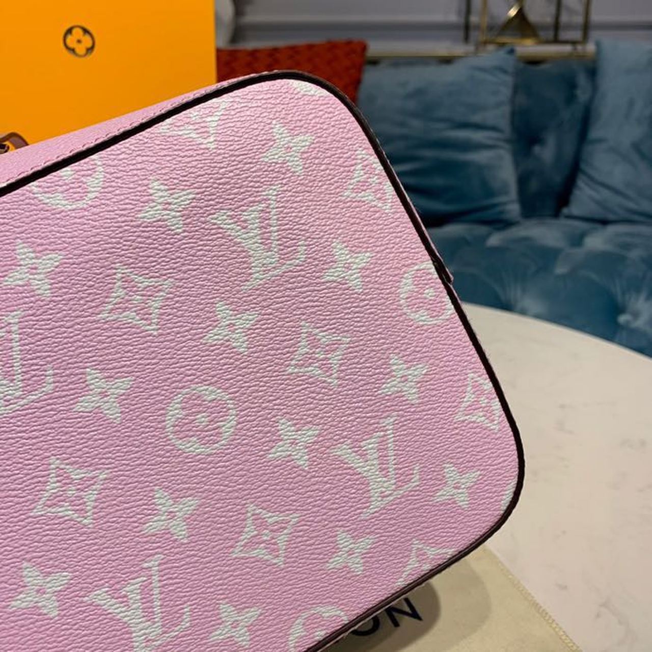 Louis Vuitton Tie Dye Escale N?oNo? Bucket Bag 25cm Monogram Canvas Spring/Summer Collection M45124, Pastel Pink