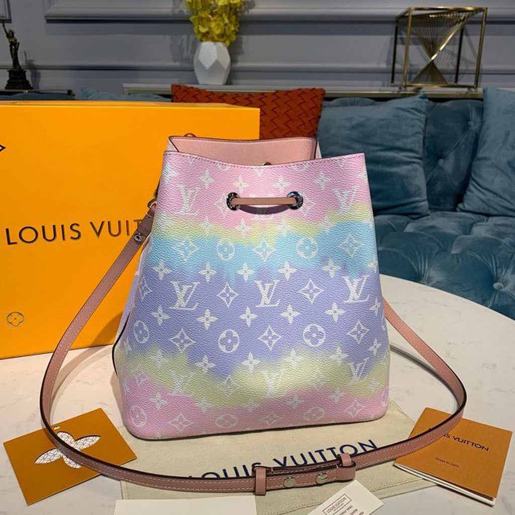 Louis Vuitton Tie Dye Escale N?oNo? Bucket Bag 25cm Monogram Canvas Spring/Summer Collection M45124, Pastel Pink