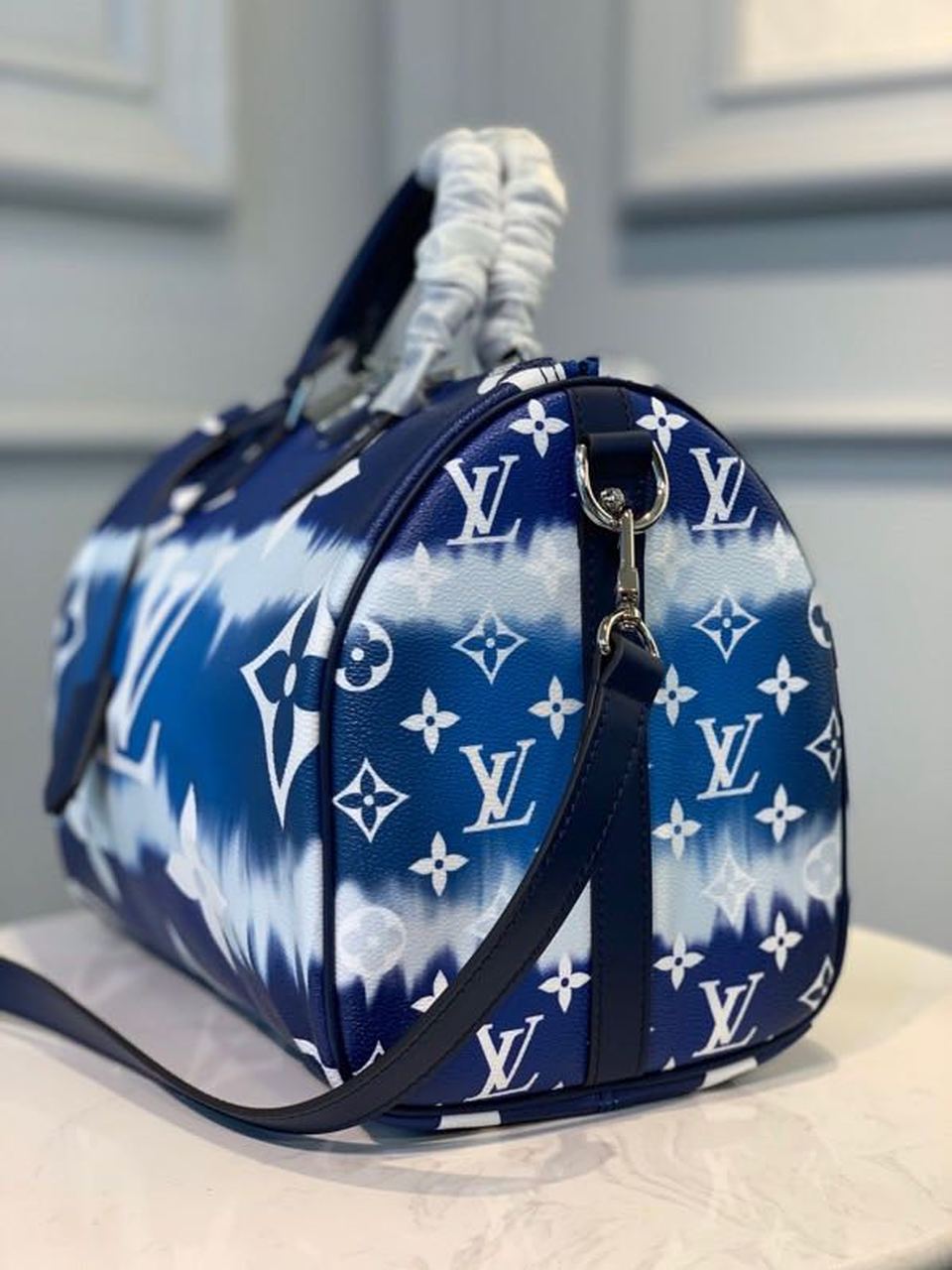 Louis Vuitton Tie Dye Escale Speedy Bandouliere 30cm Monogram Canvas Spring/Summer Collection M45123, Blue