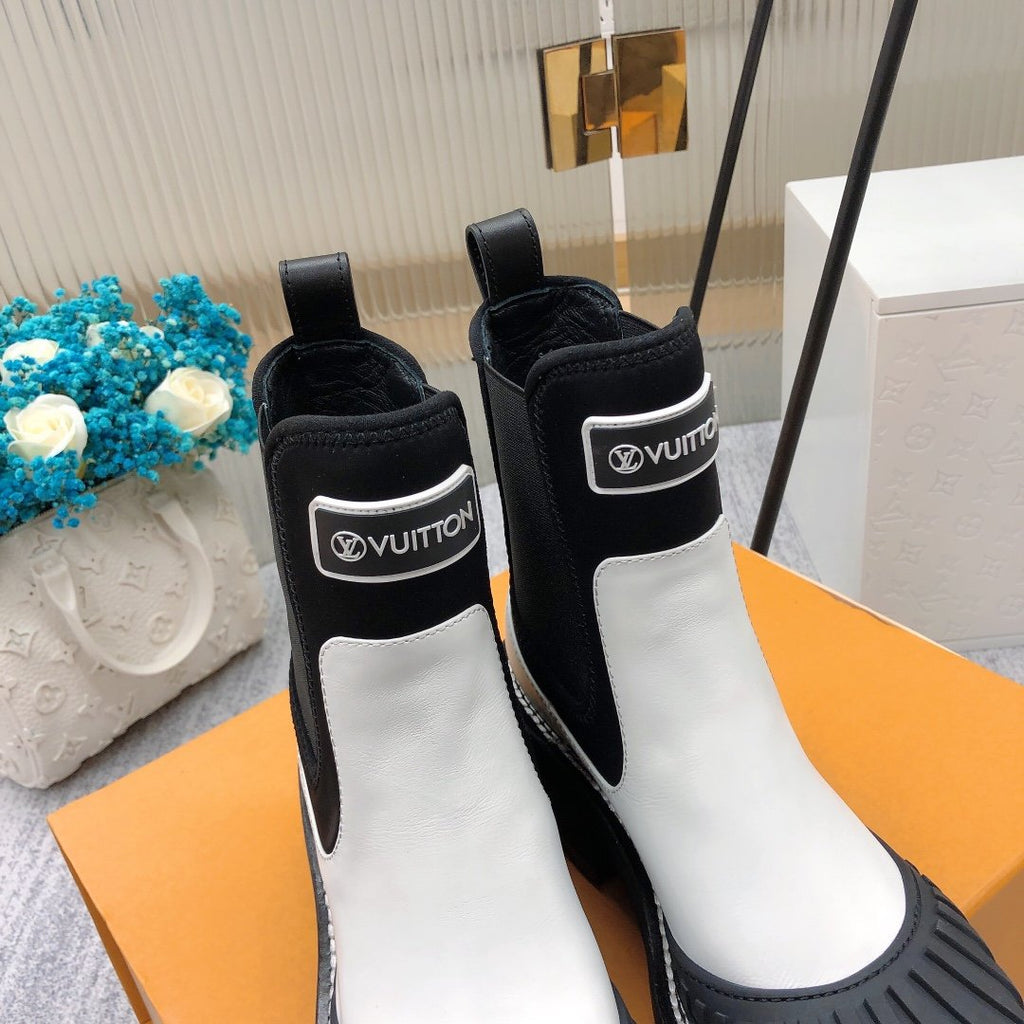 Louis Vuitton Beaubourg Ankle Boot Black/White