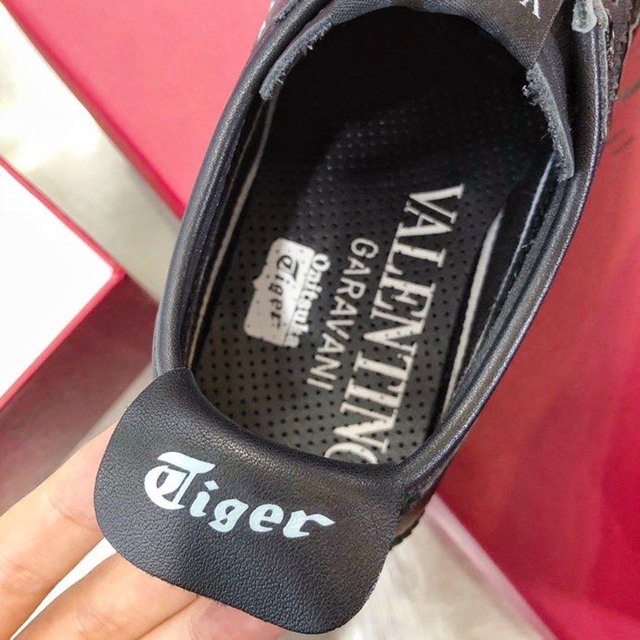Valentino x Onitsuka Tiger Sneakers Calfskin Leather Spring/Summer 2020 Collection, Black